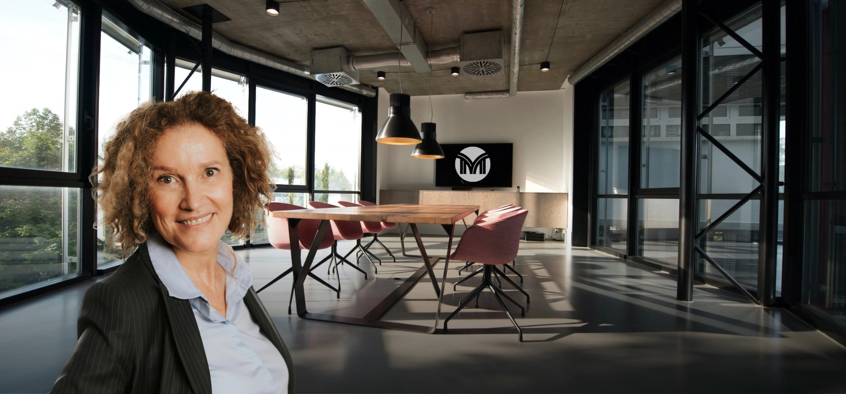 Marie-Pierre Monteil au bureau Mercuri International