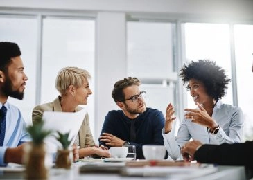 Group of people chatting