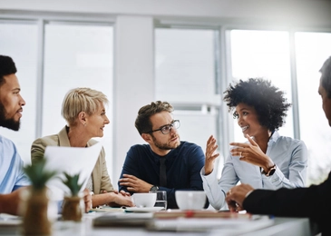 Group of people chatting