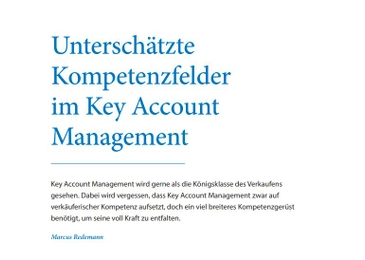 Kompetenzen im Key Account Management
