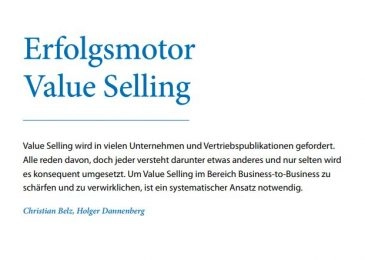 Cover Erfolgsmotor Value Selling