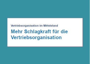 Mehr Schlagkraft für die Vertriebsorganisation Sales Excellence